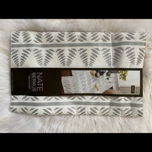Nate Berkus Table Runner New Target White Silver